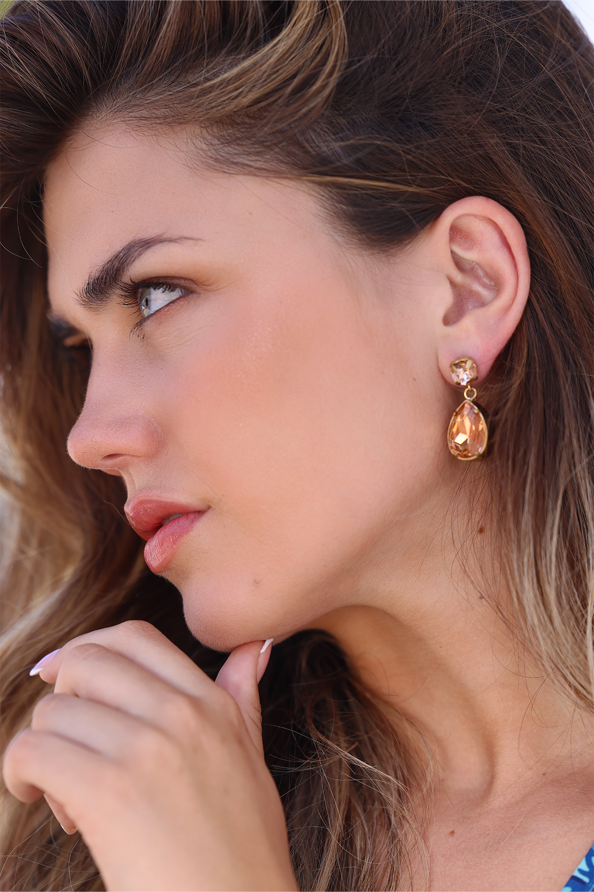 Billie Crystal earrings