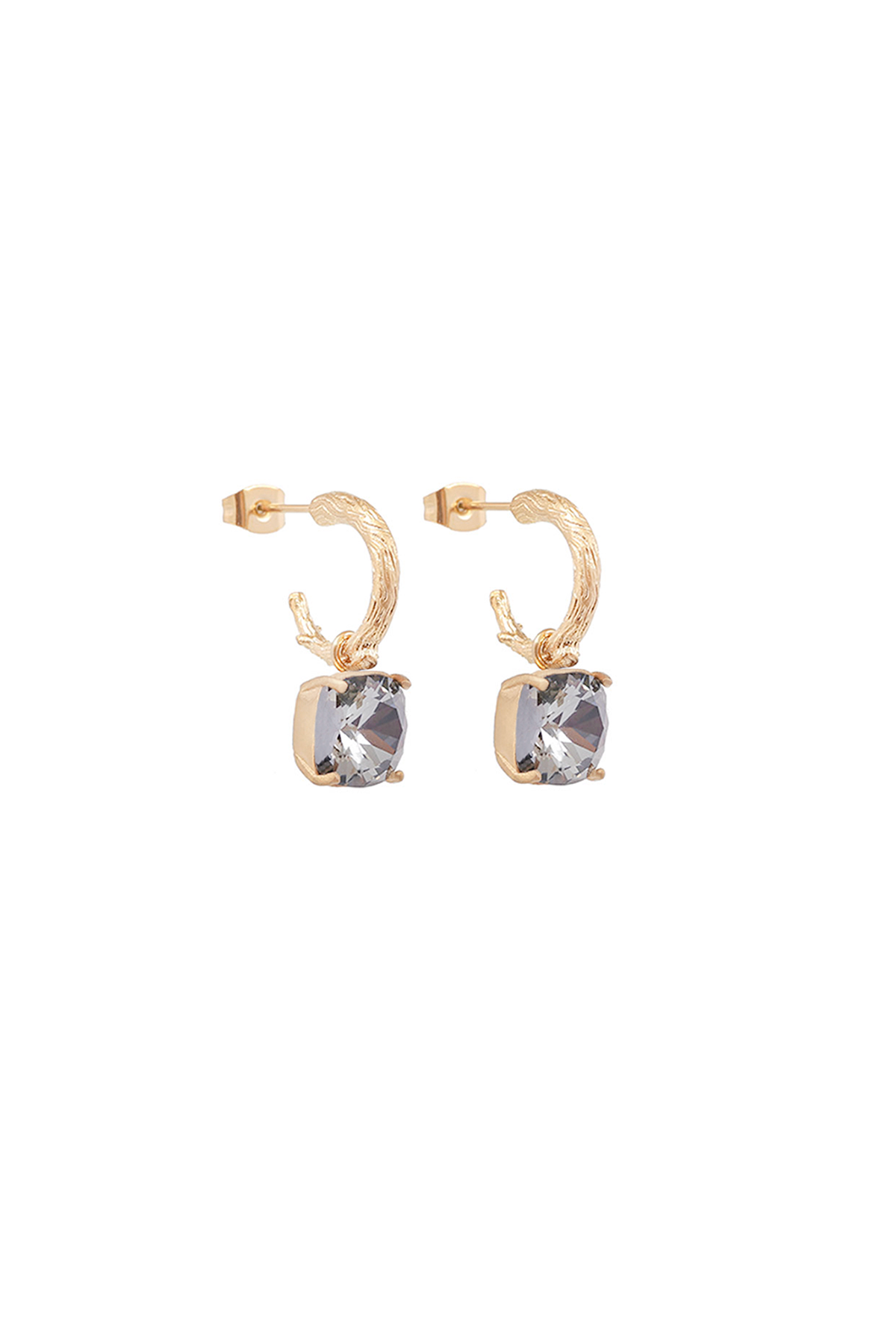 Carla Swarovski earrings - Charcoal