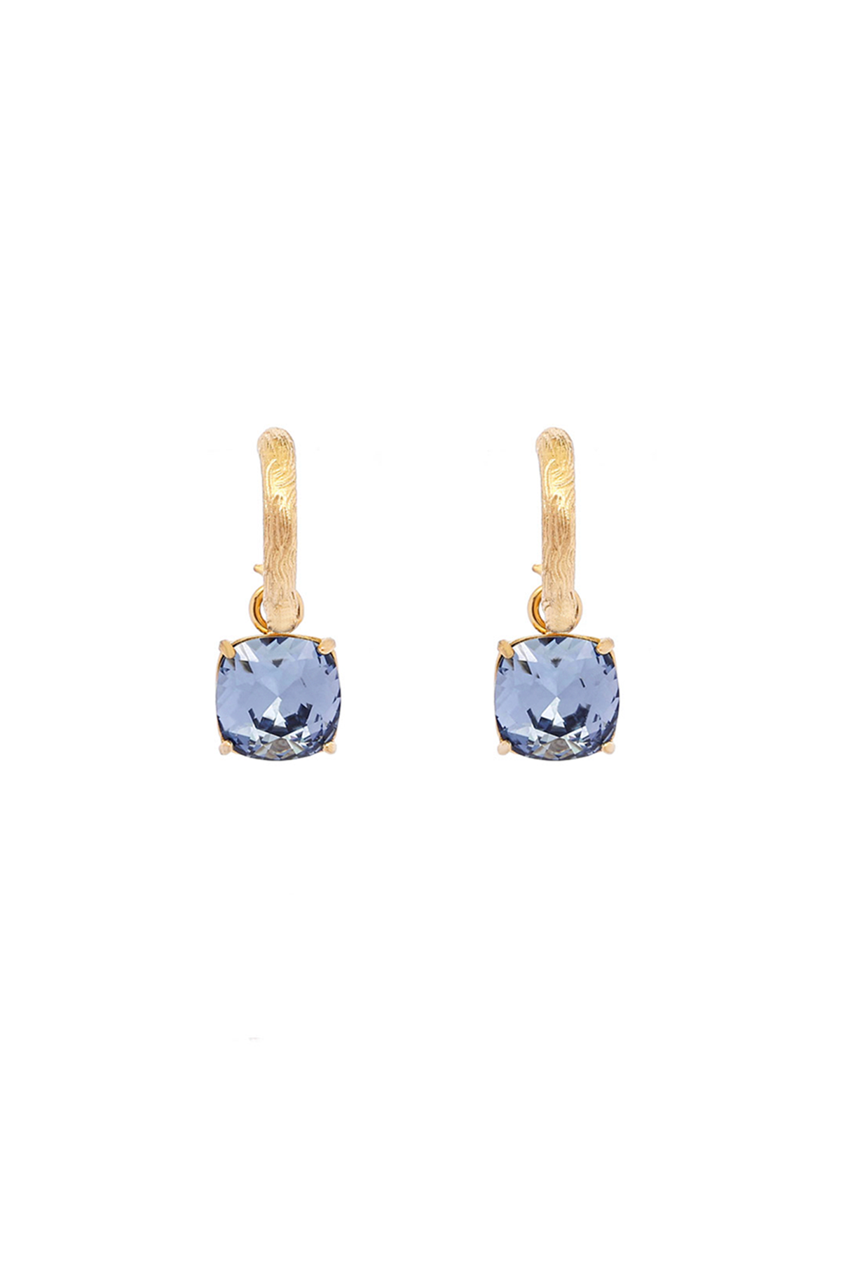 Carla Swarovski earrings - Denim blue