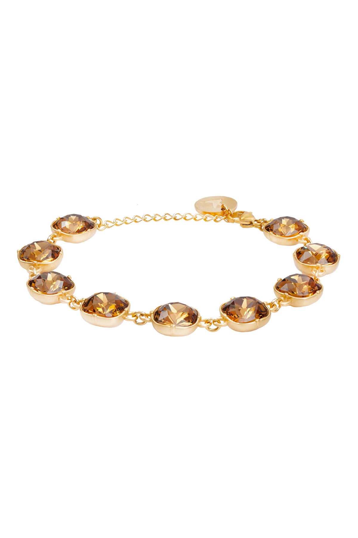 Carla Swarovski lux bracelet - Smokey quarts