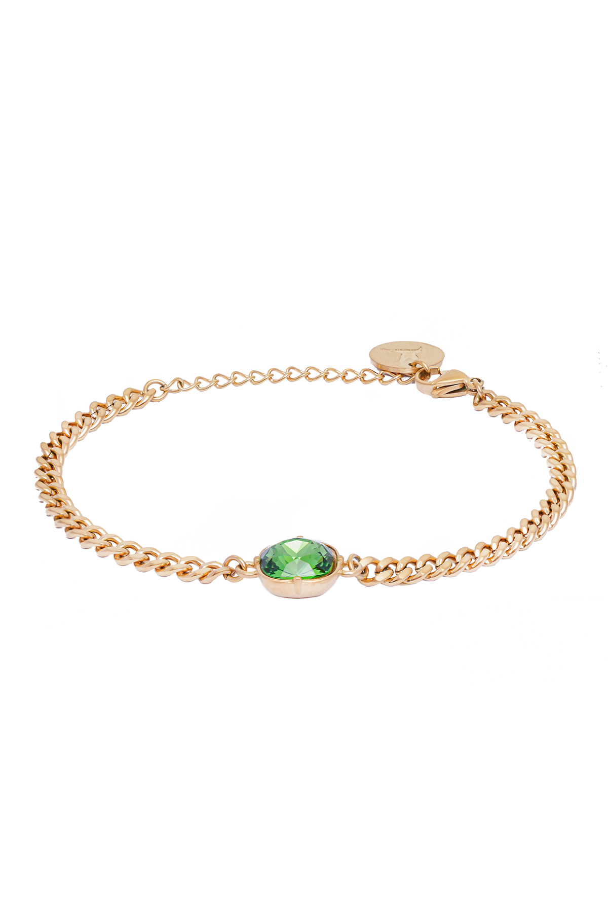 Carla Swarovski bracelet - Dark moss