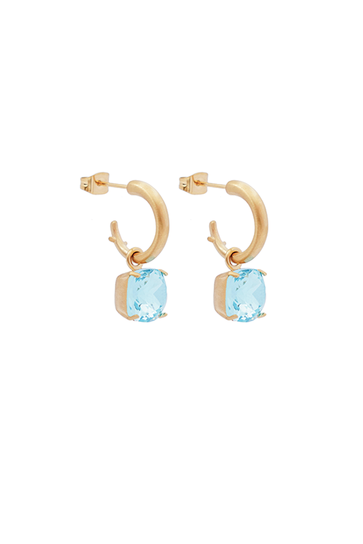 Carla Crystal earrings - Ocean blue