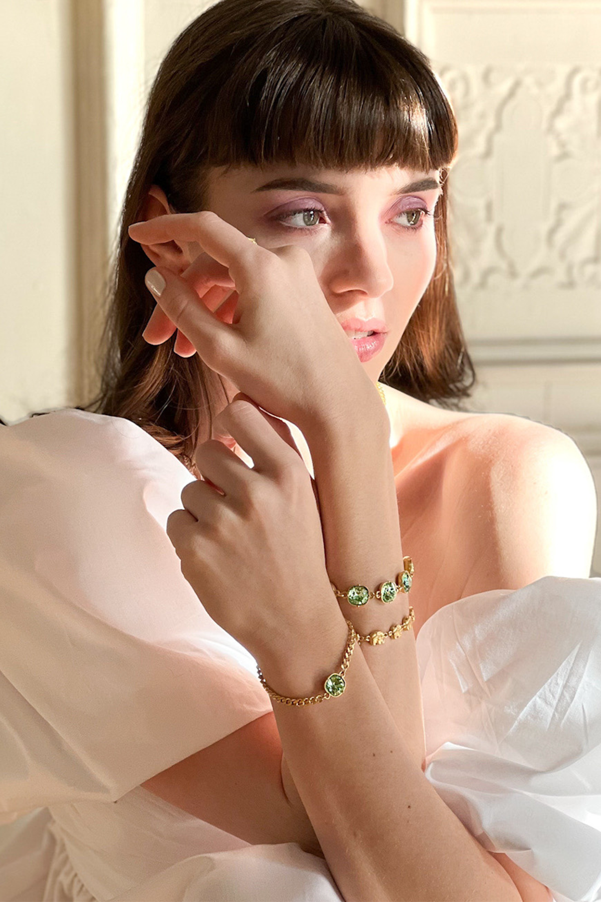 Carla Swarovski lux bracelet - Peridot