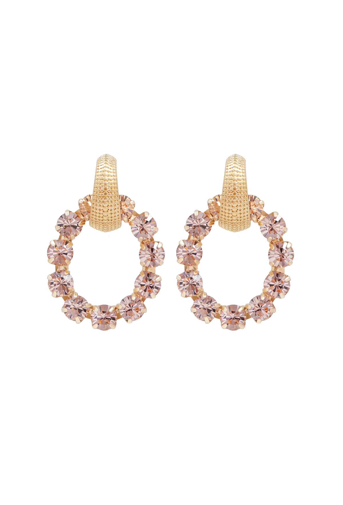 Carolina Swarovski earrings - Vintage Rose