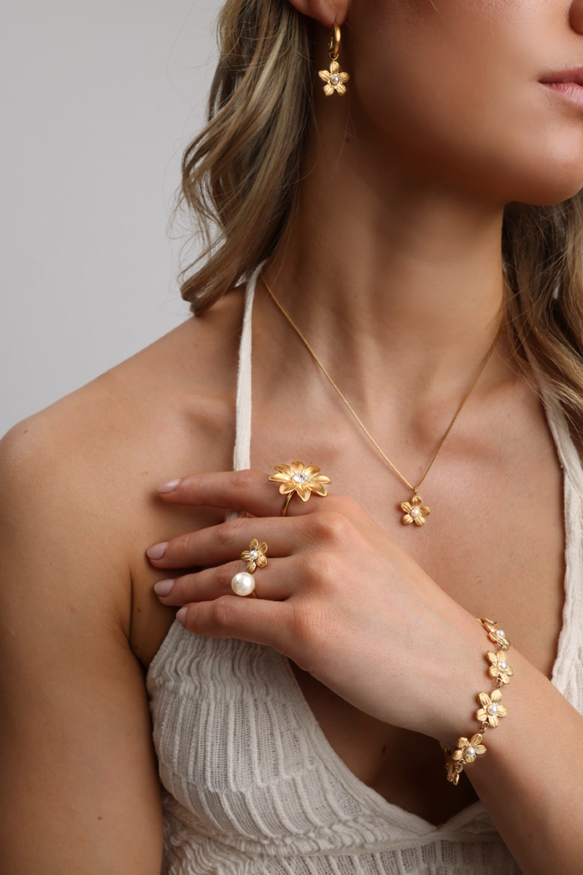 Flower earrings