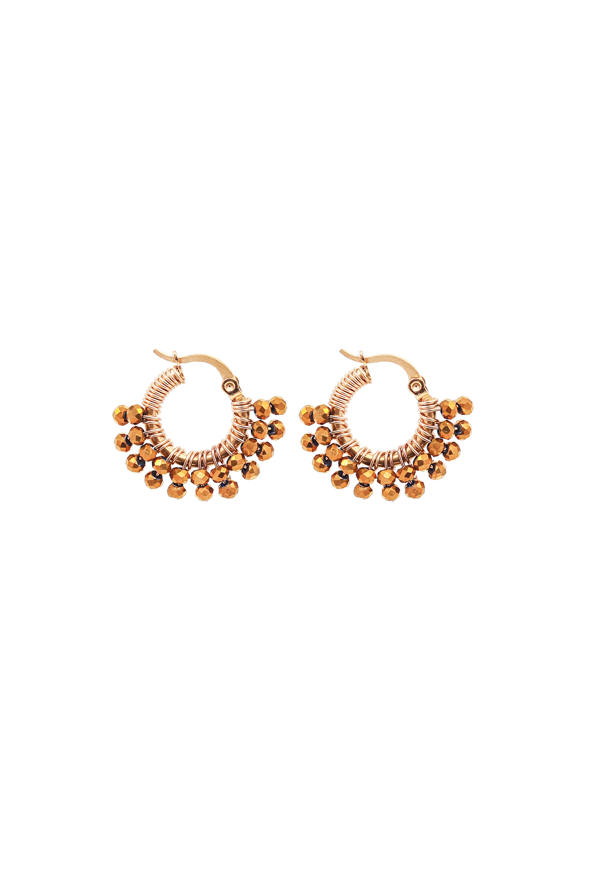 Tiny Glam loop earrings - Gold