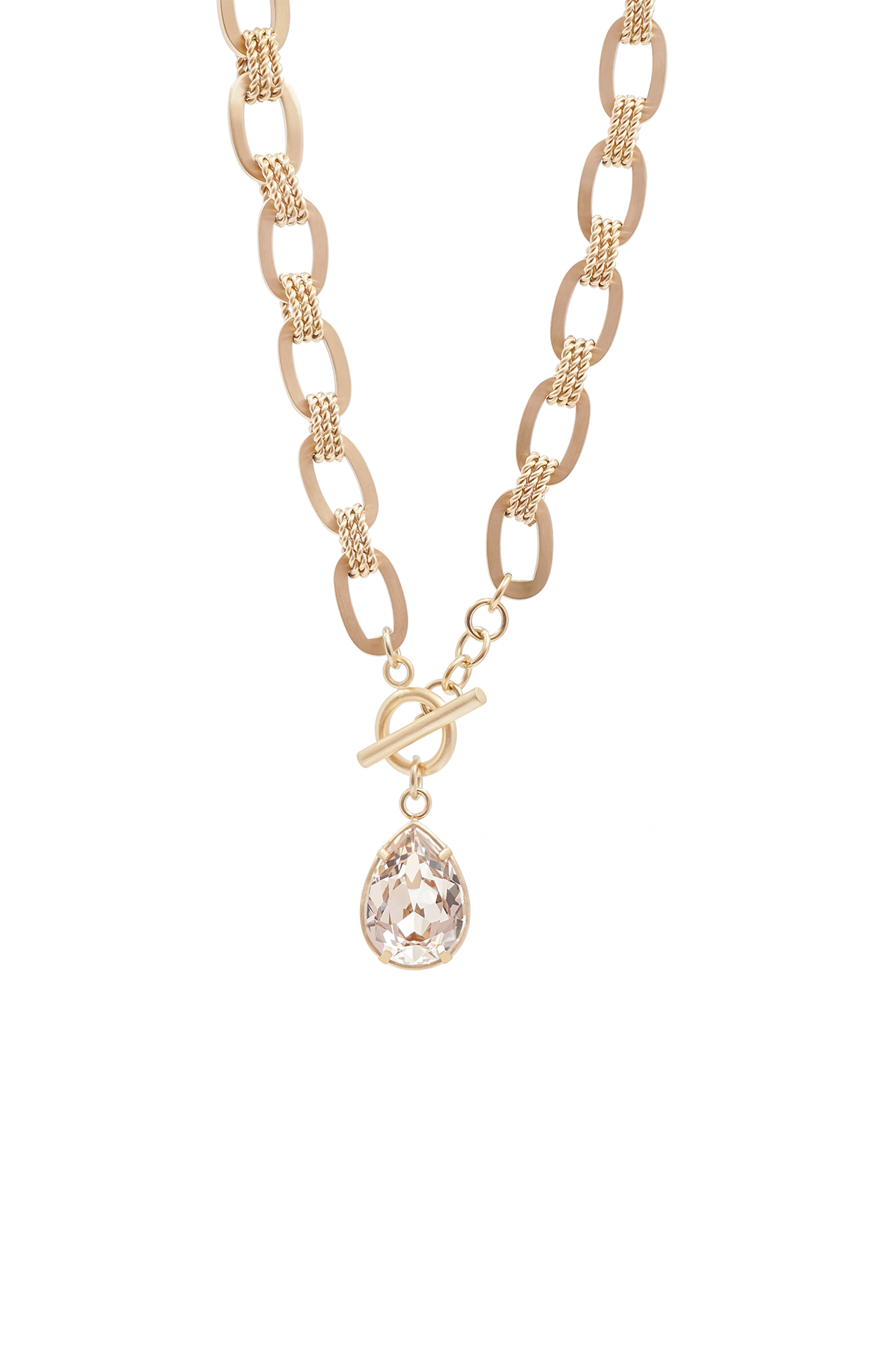 Inez drop chain necklace, Silk