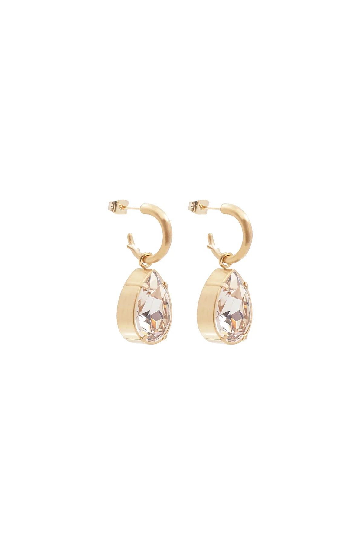 Inez drop Swarovski earrings - Silk