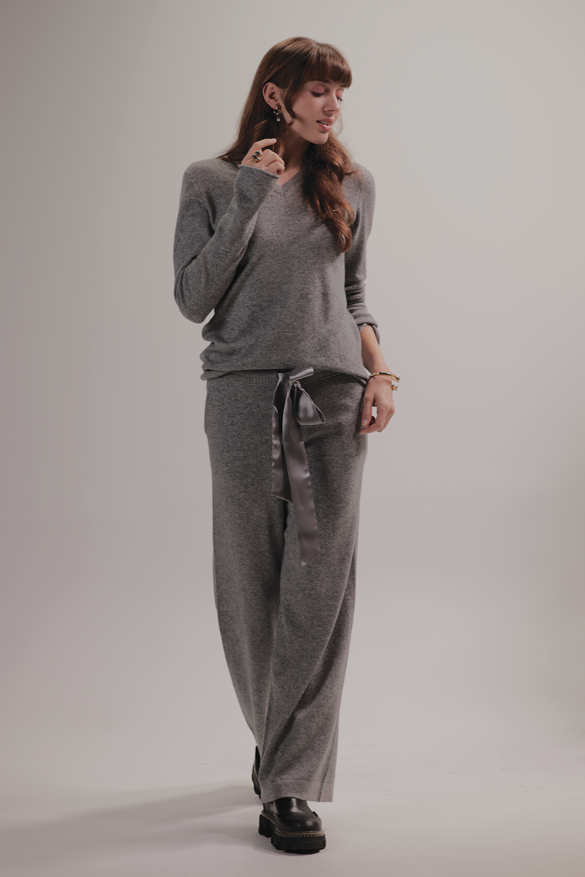 Iben wool sweater - Stone grey