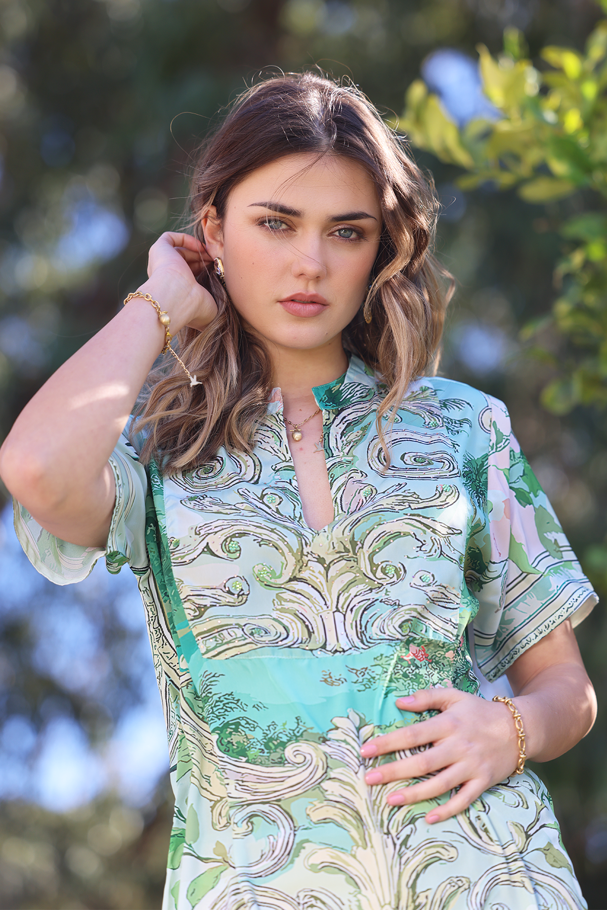 NB! FORHÅNDSSALG! Meghan silkekjole - Hummingbird