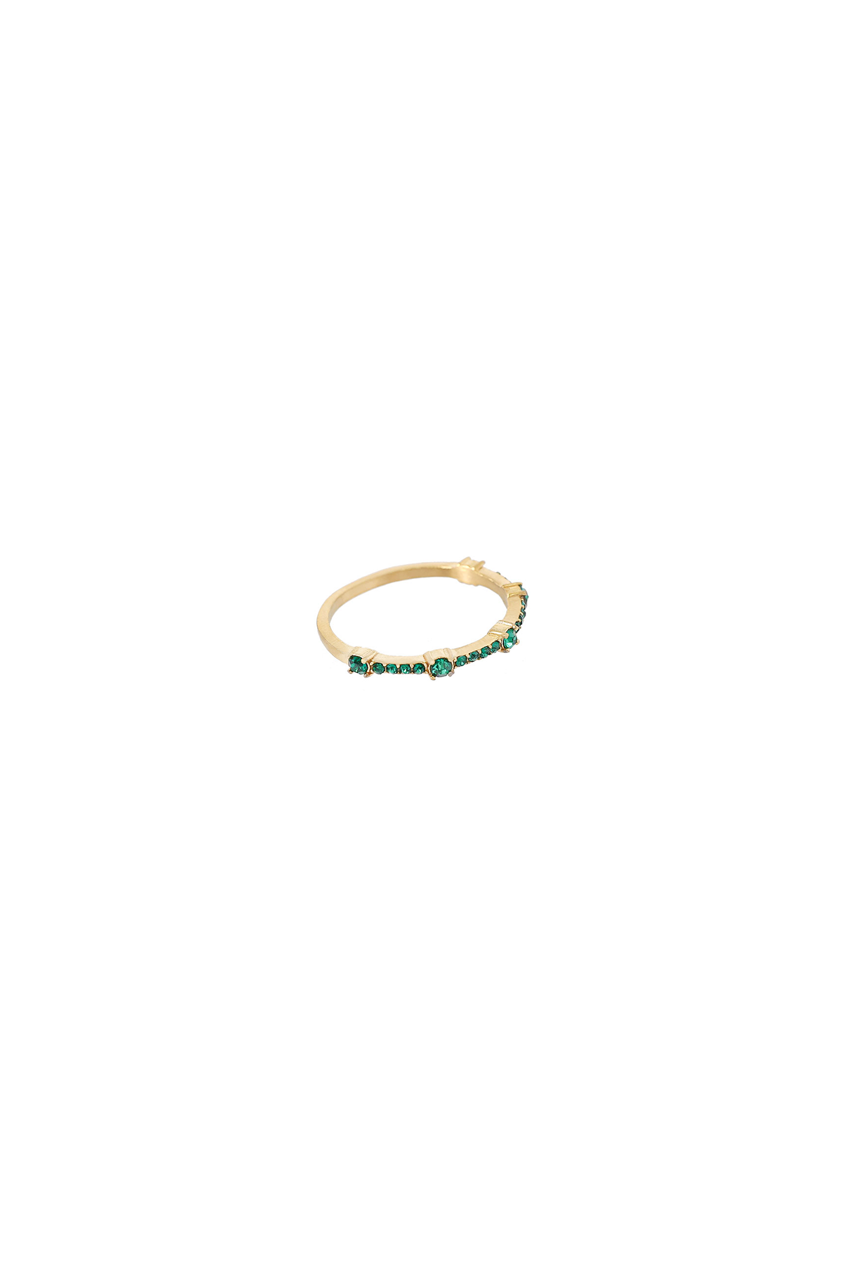 Meghan ring - Emerald green