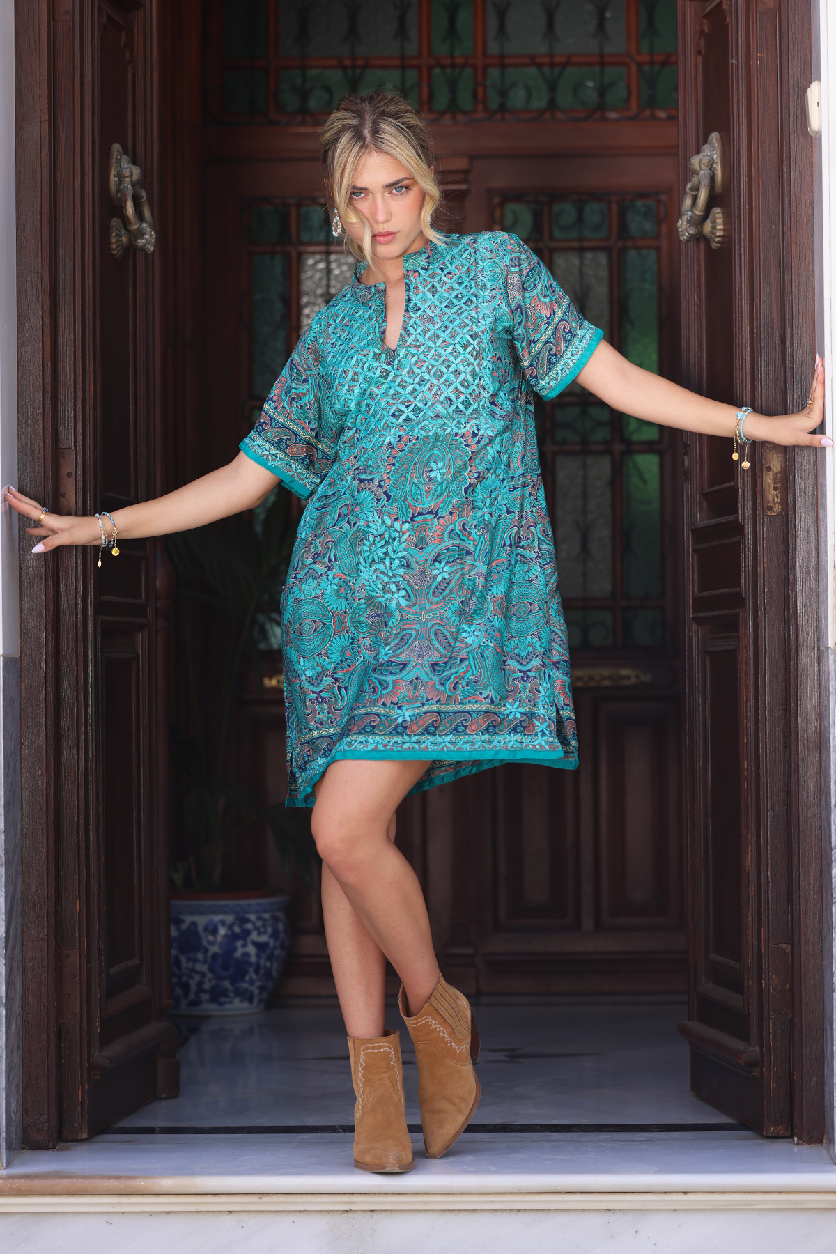 Meghan silkekjole - St. Thomas