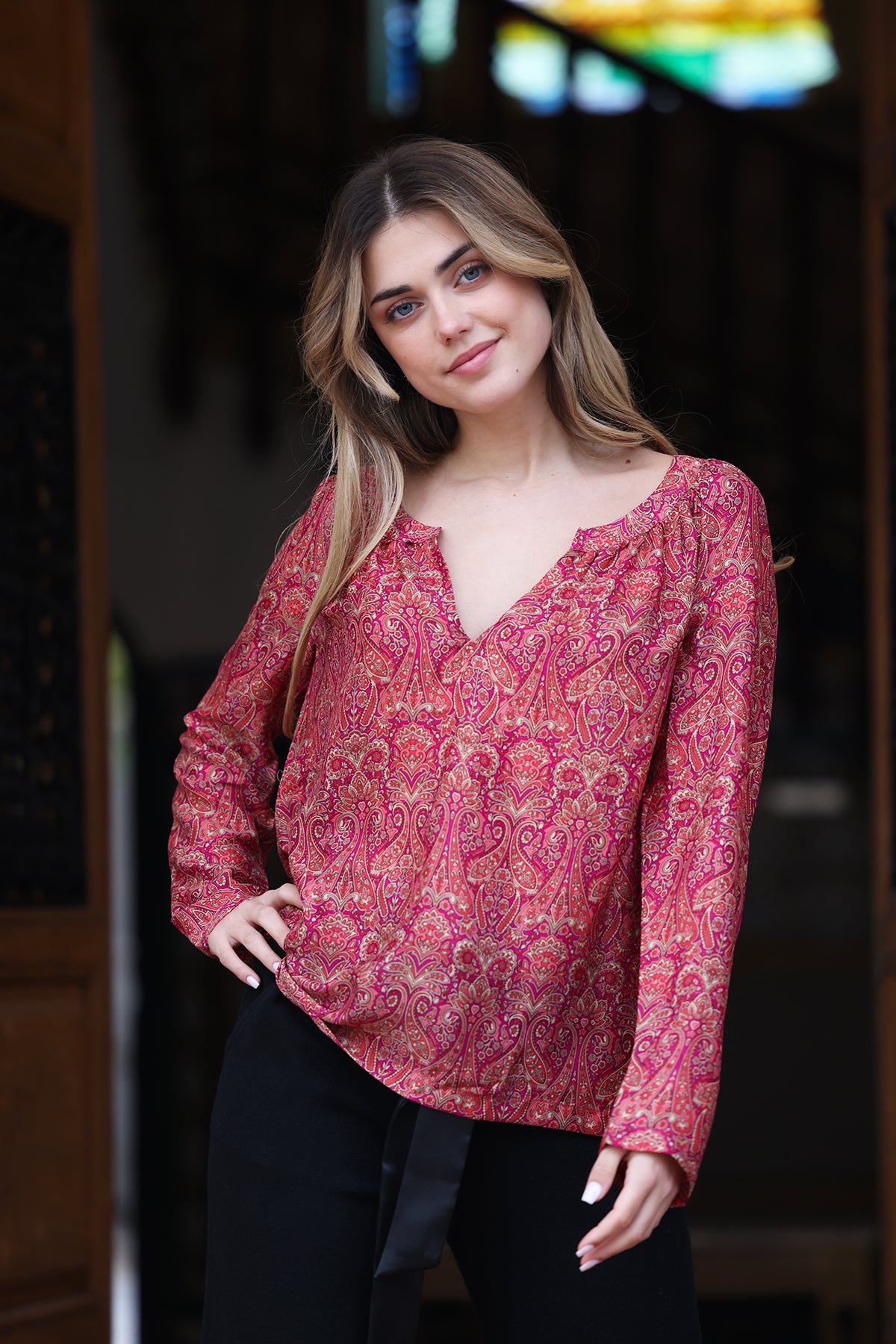 Milla silk blouse