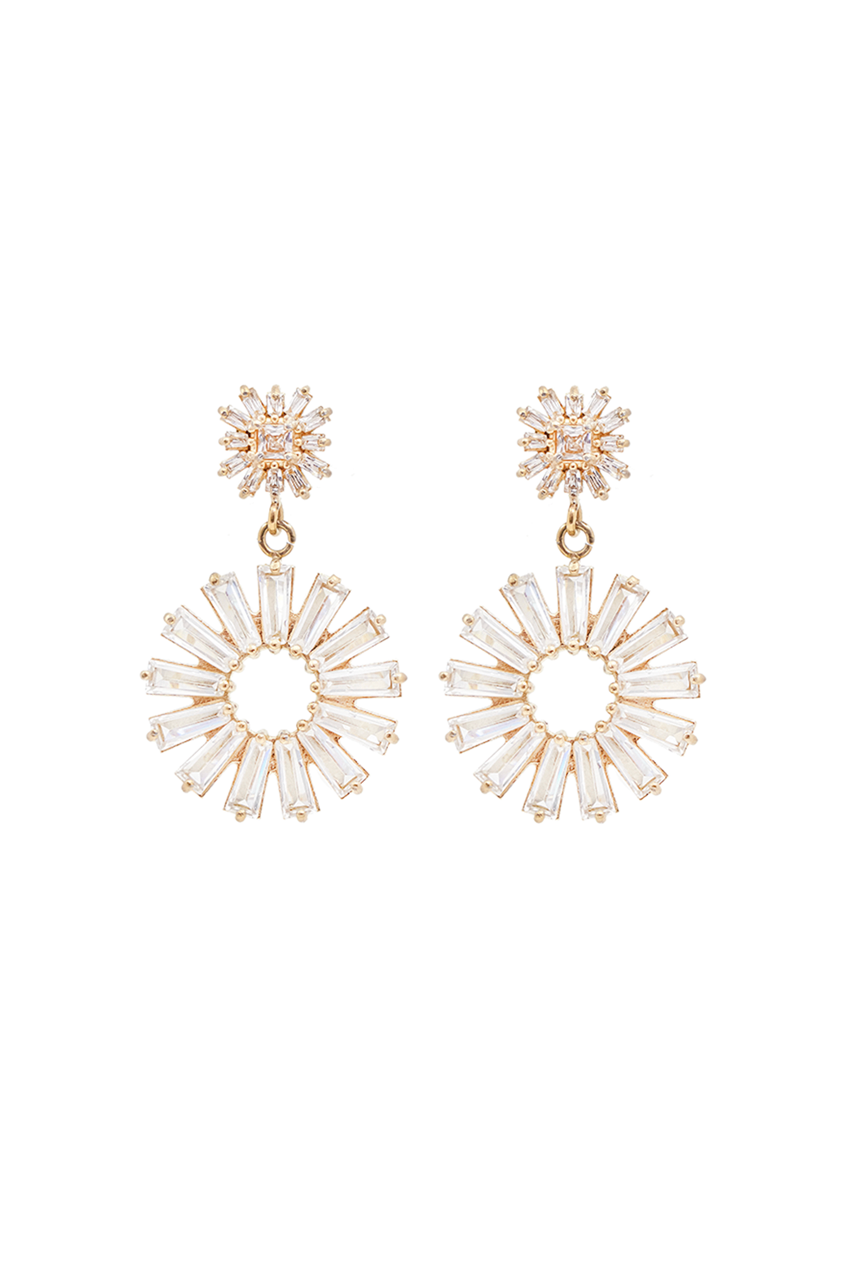 Millie Swarovski earrings, Clear