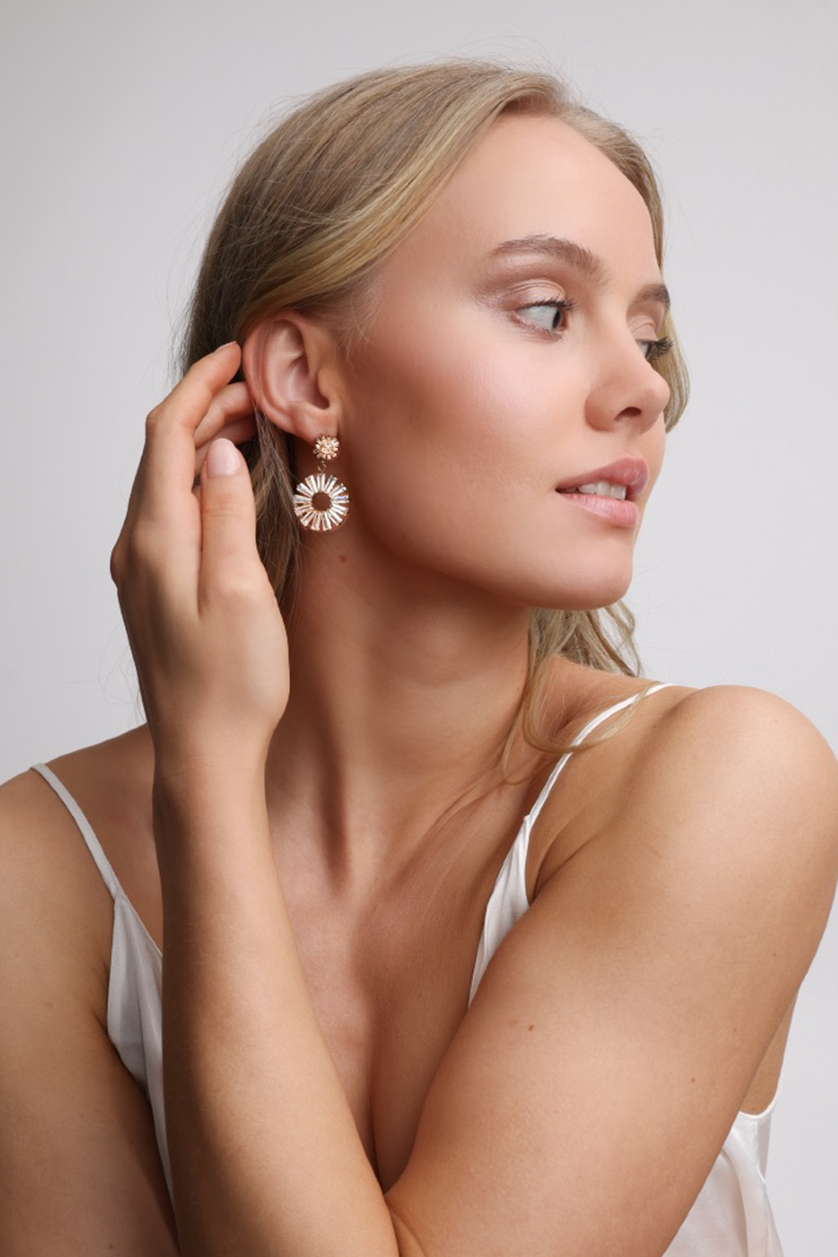 Millie Swarovski earrings, Clear