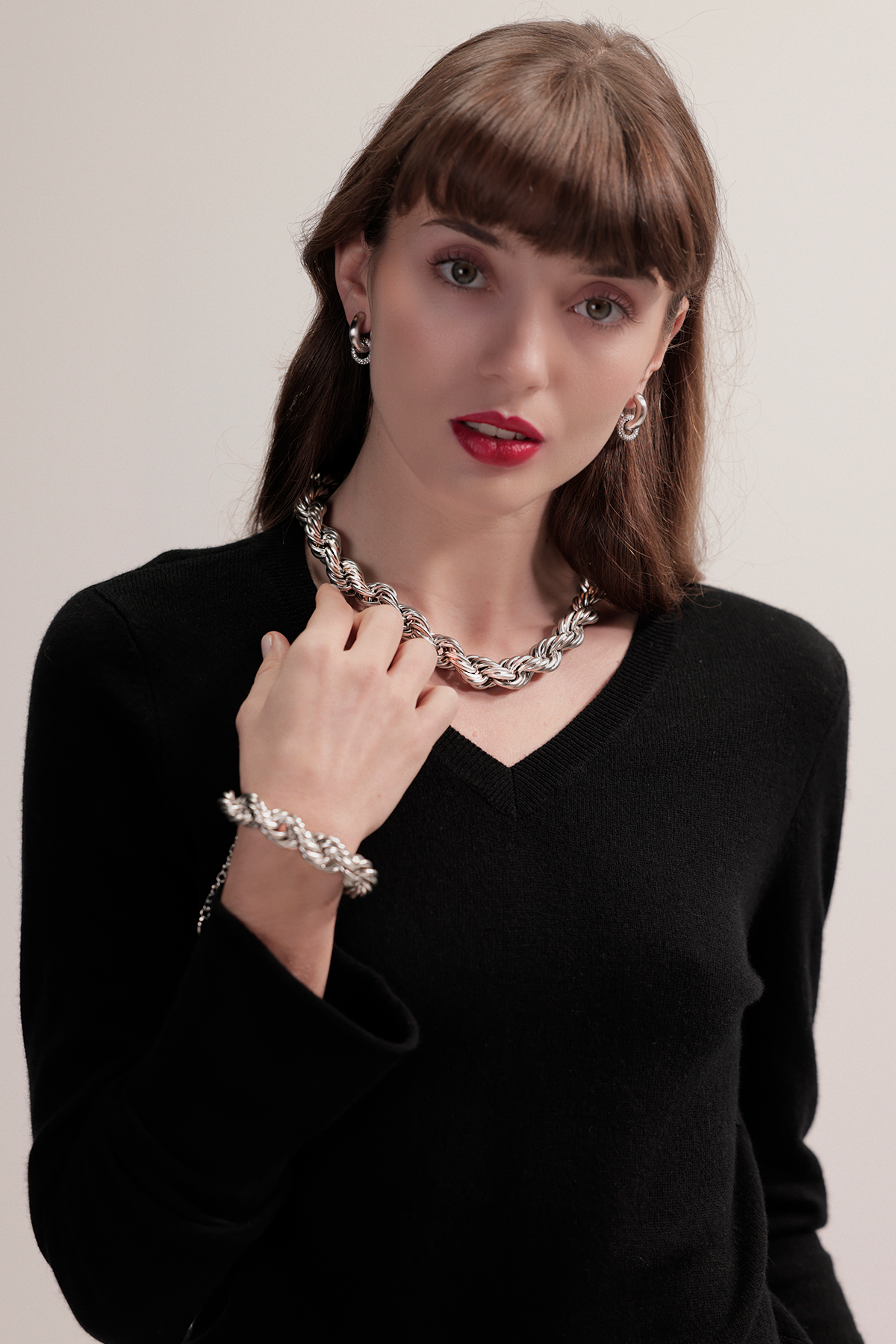 Chunky chain bracelet - Gold