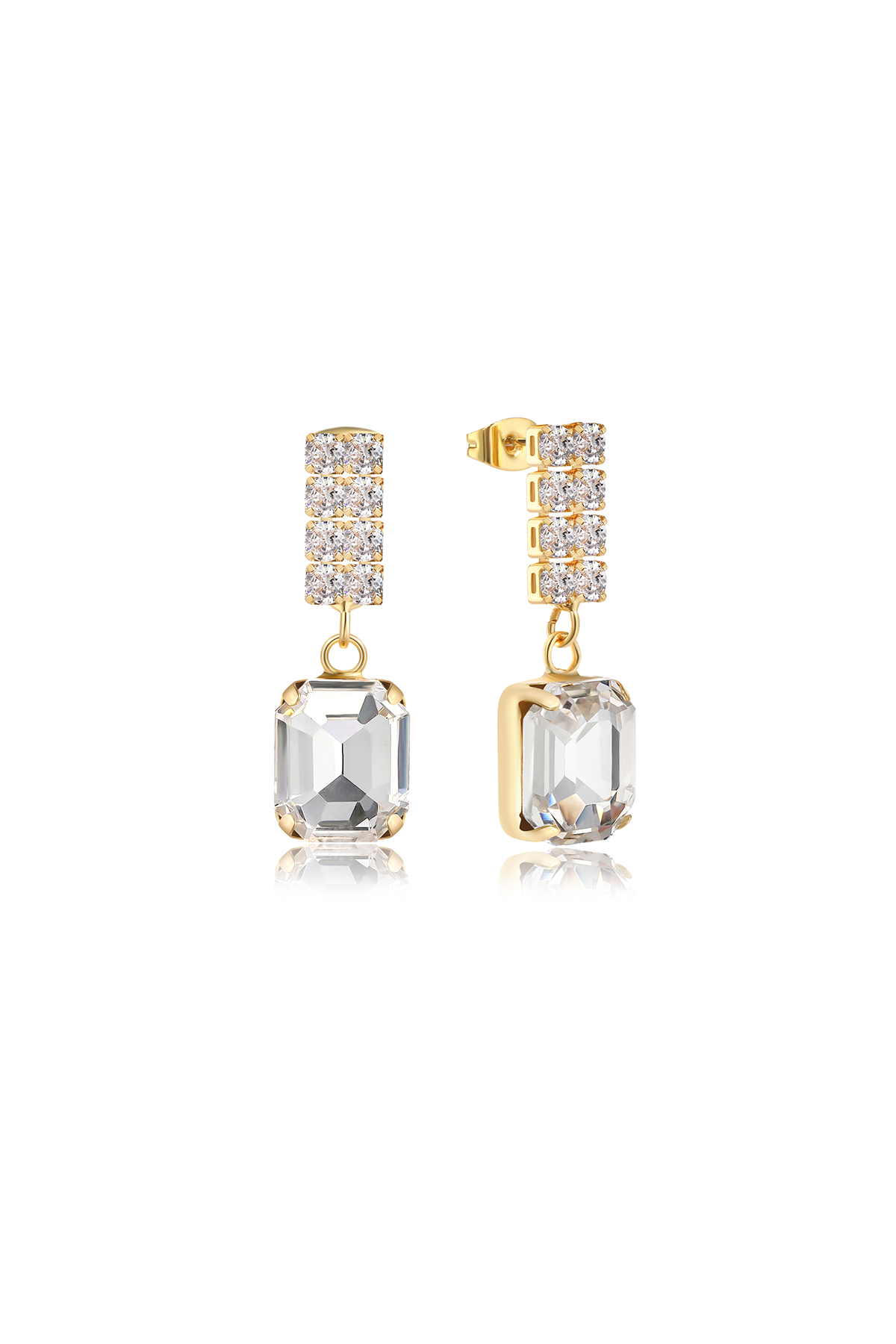 Filipa earrings, Clear