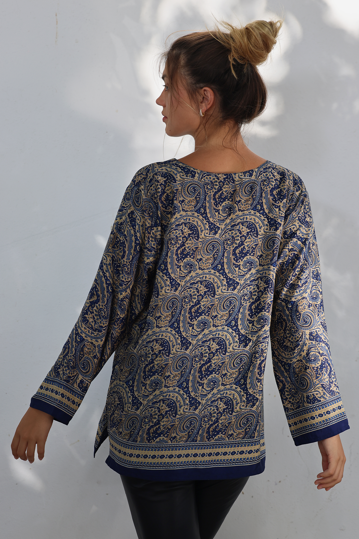 Silk blouse, Provence paisley