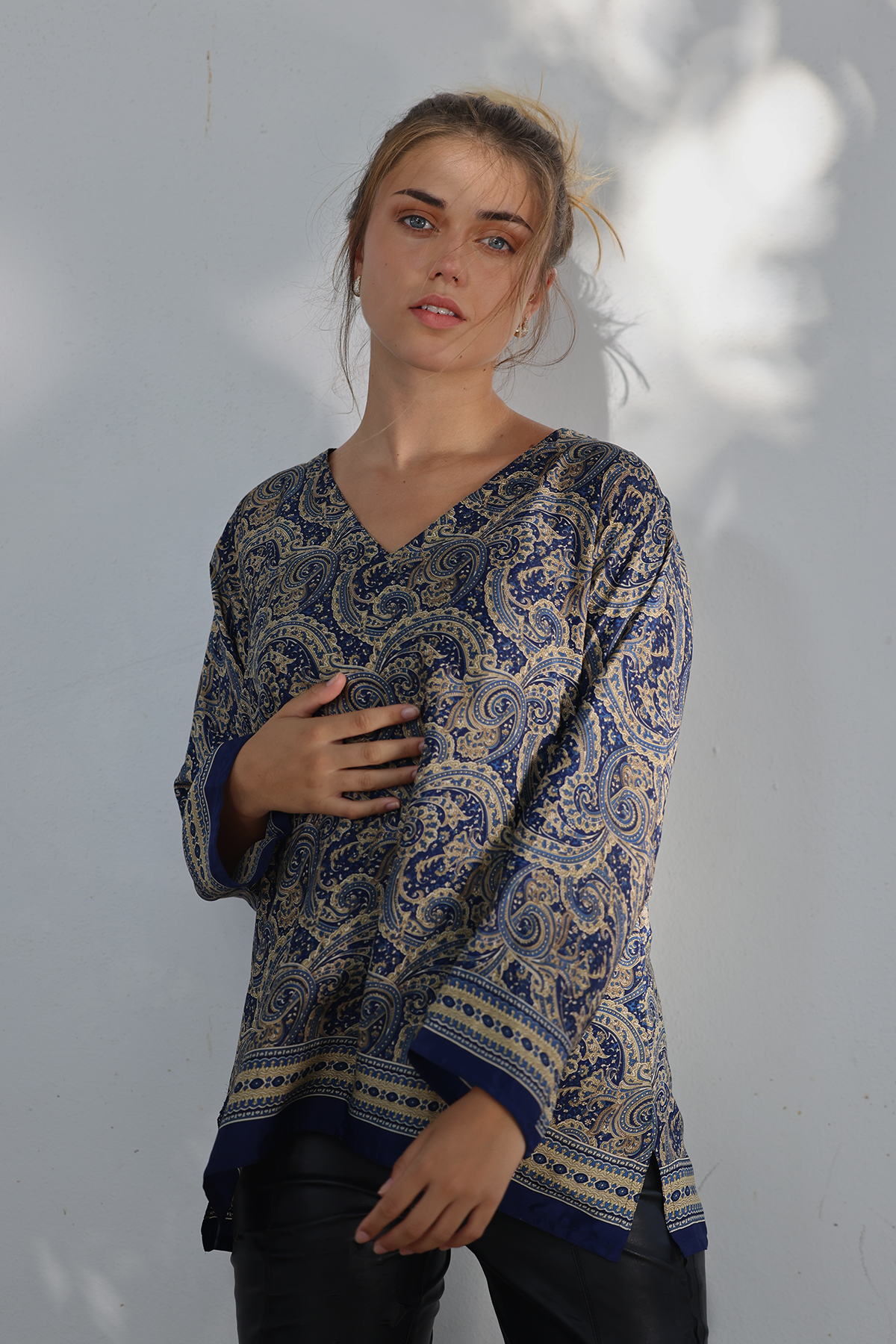 Silk blouse, Provence paisley