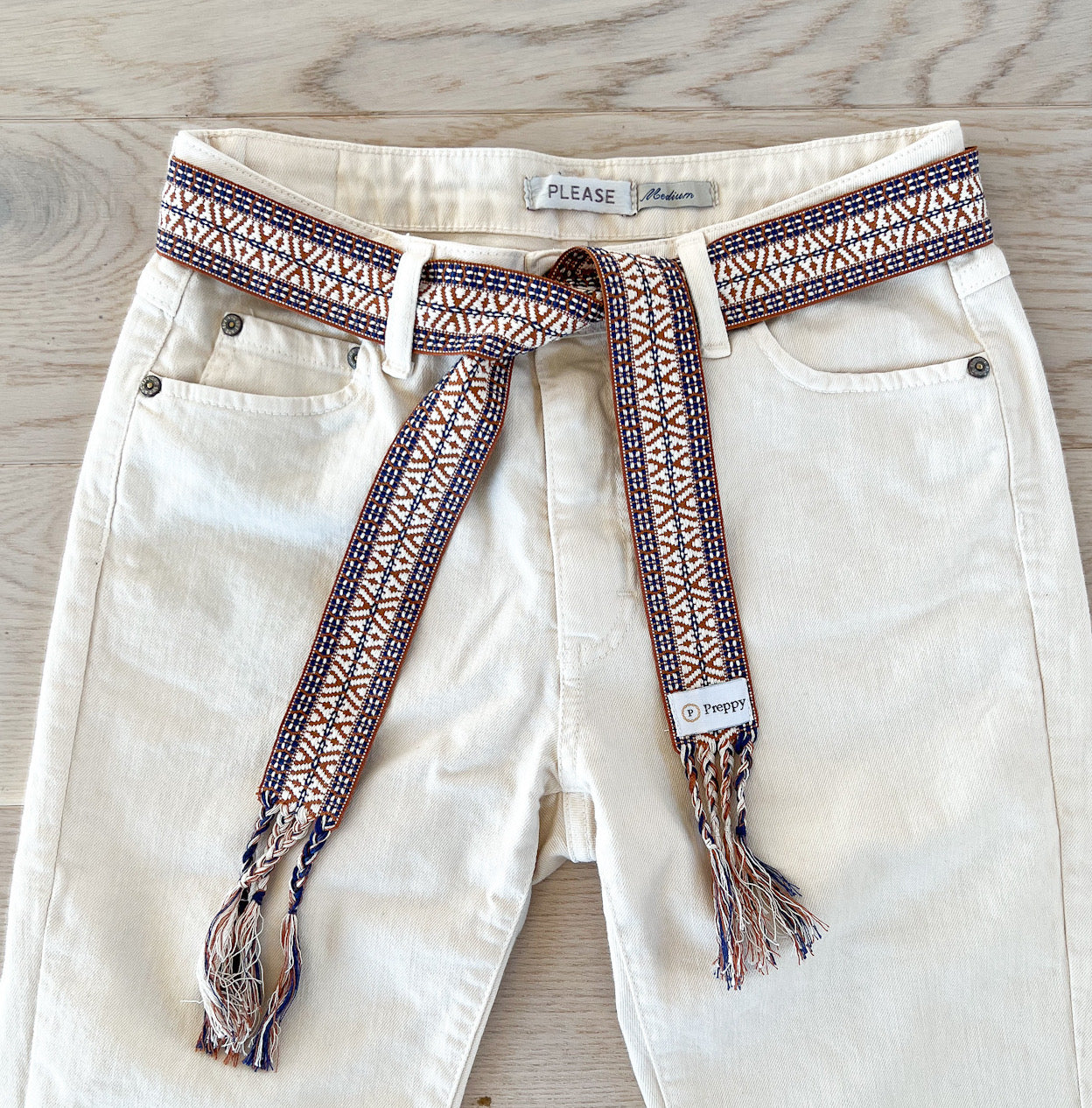 Tie belt - Classic blue/brown