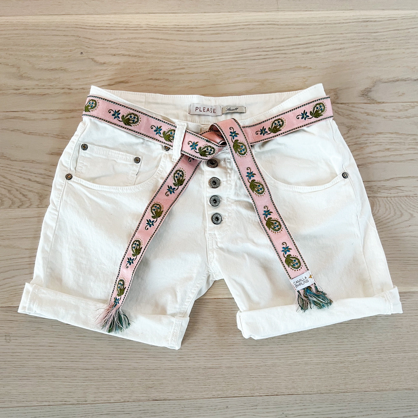 Tie belt - St. Barths pink