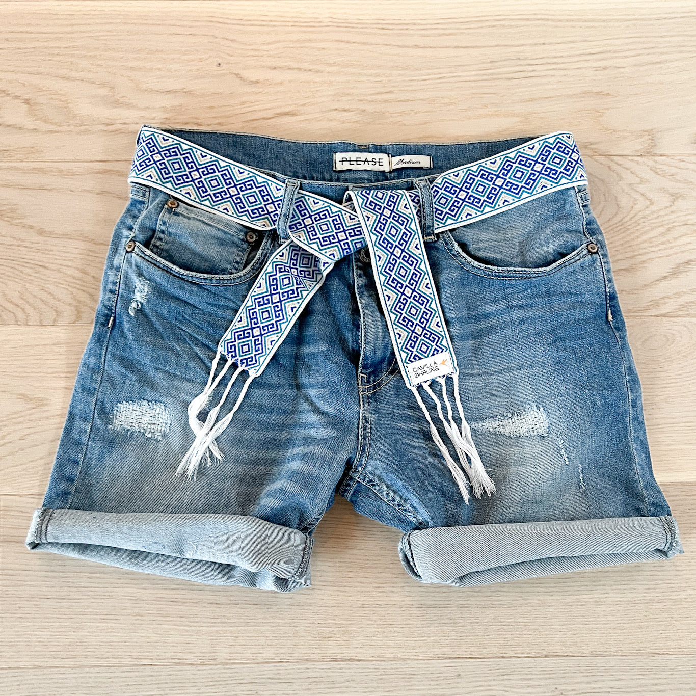 Tie belt - Smøgen blue