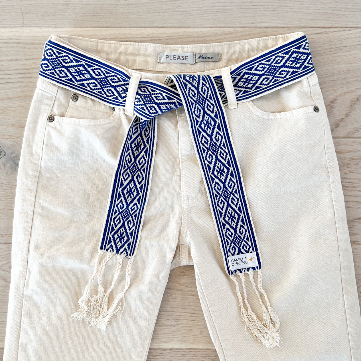 Tie belt - Diamond blue