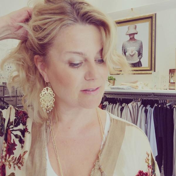 Amanda floral ørepynt fra Farmhousedesign.no