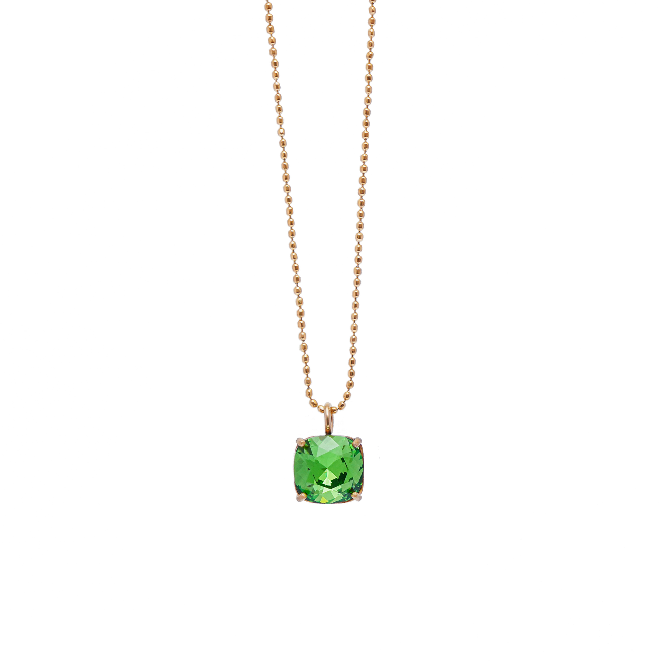 Carla Swarovski necklace - Dark moss