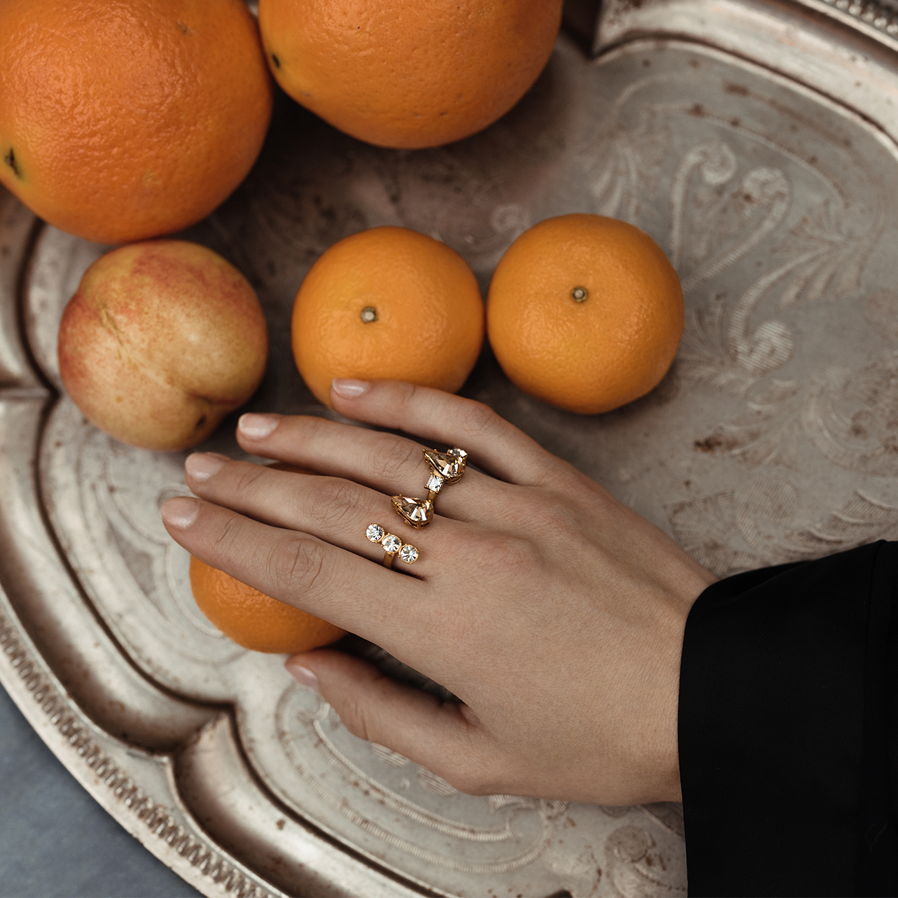 Grace Swarovski ring - Adjustable