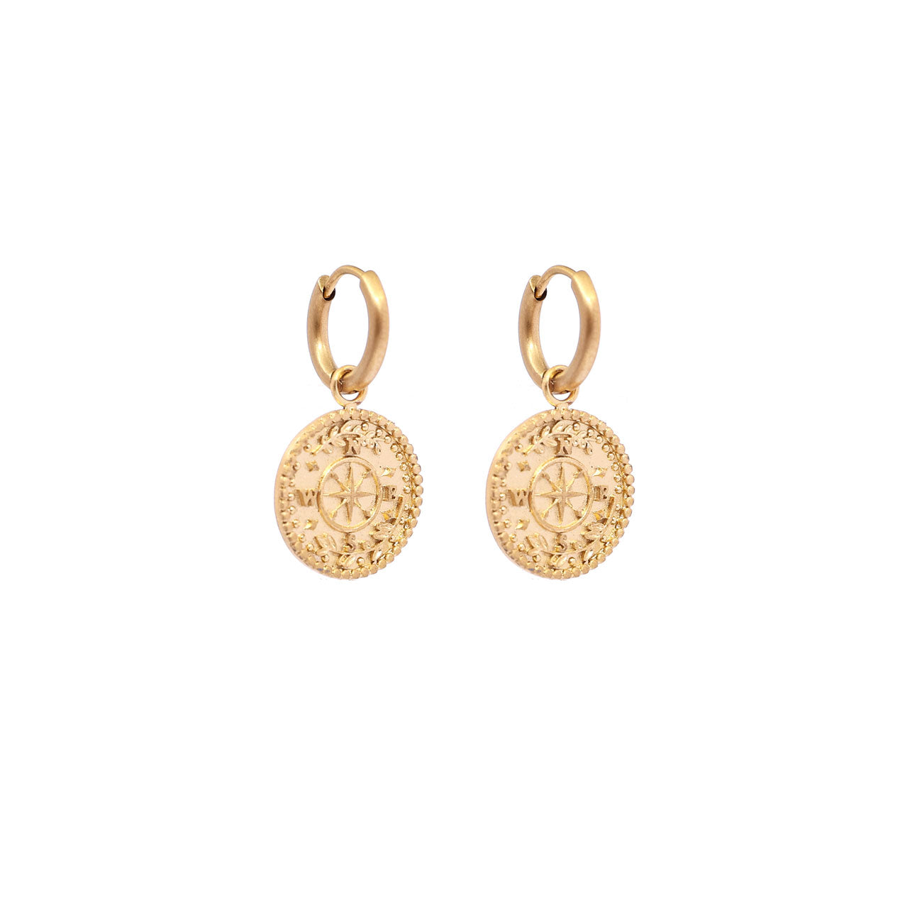 Compass earrings