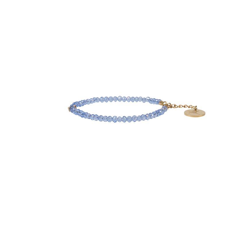 Fanny crystal bracelet - Skye Blue