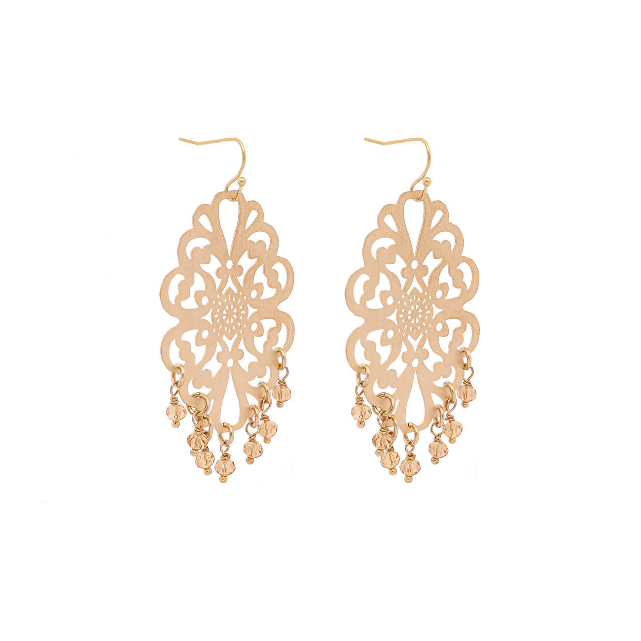 Amanda floral filigree earrings
