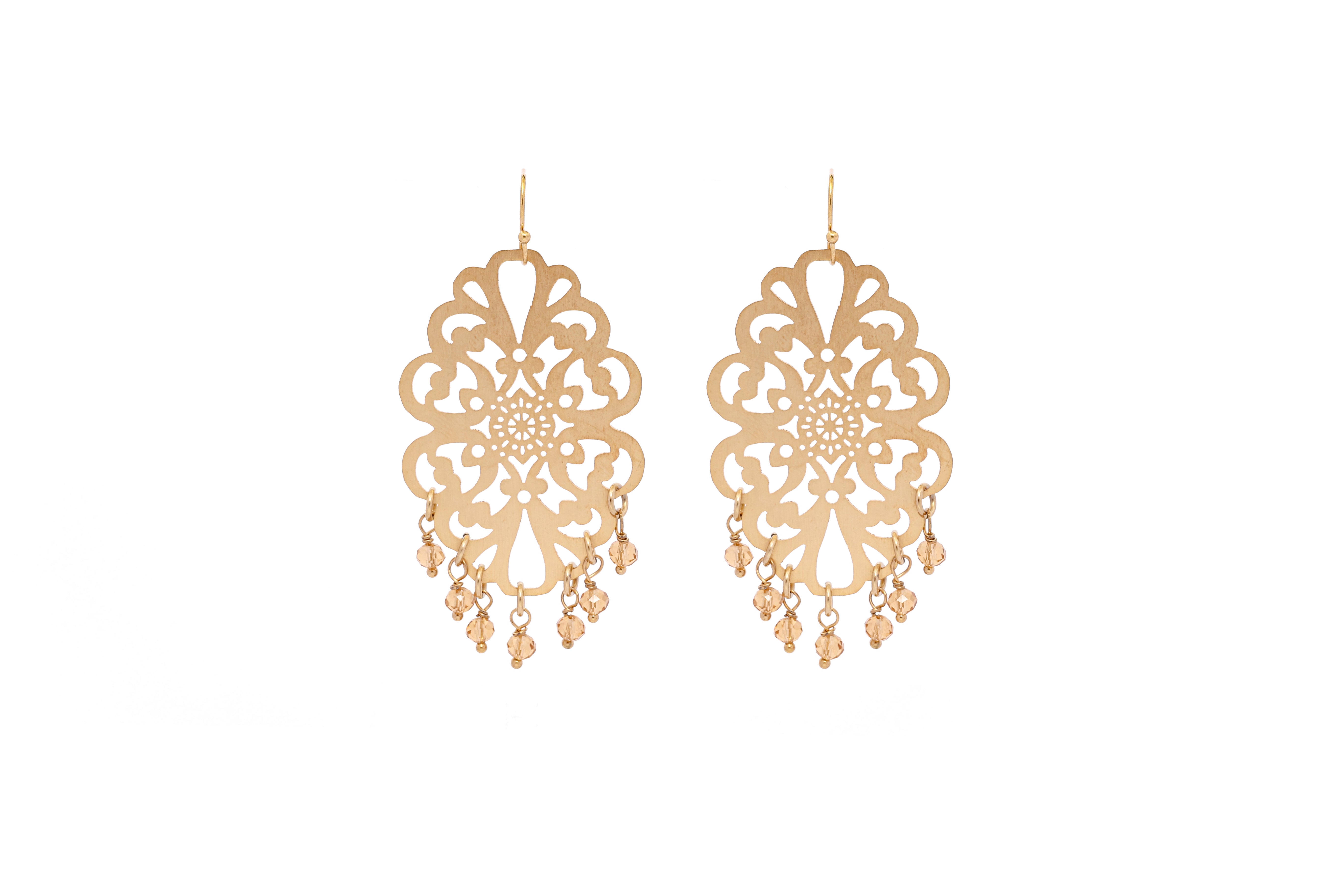 Amanda floral filigree earrings