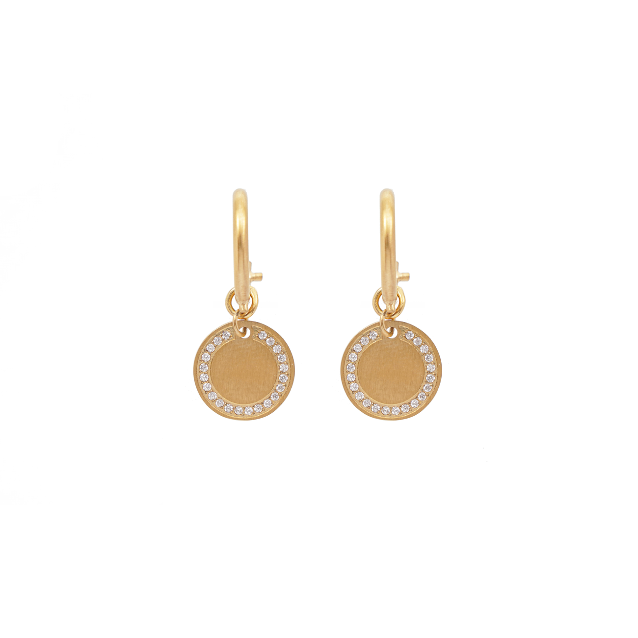 Sun zirconia earrings