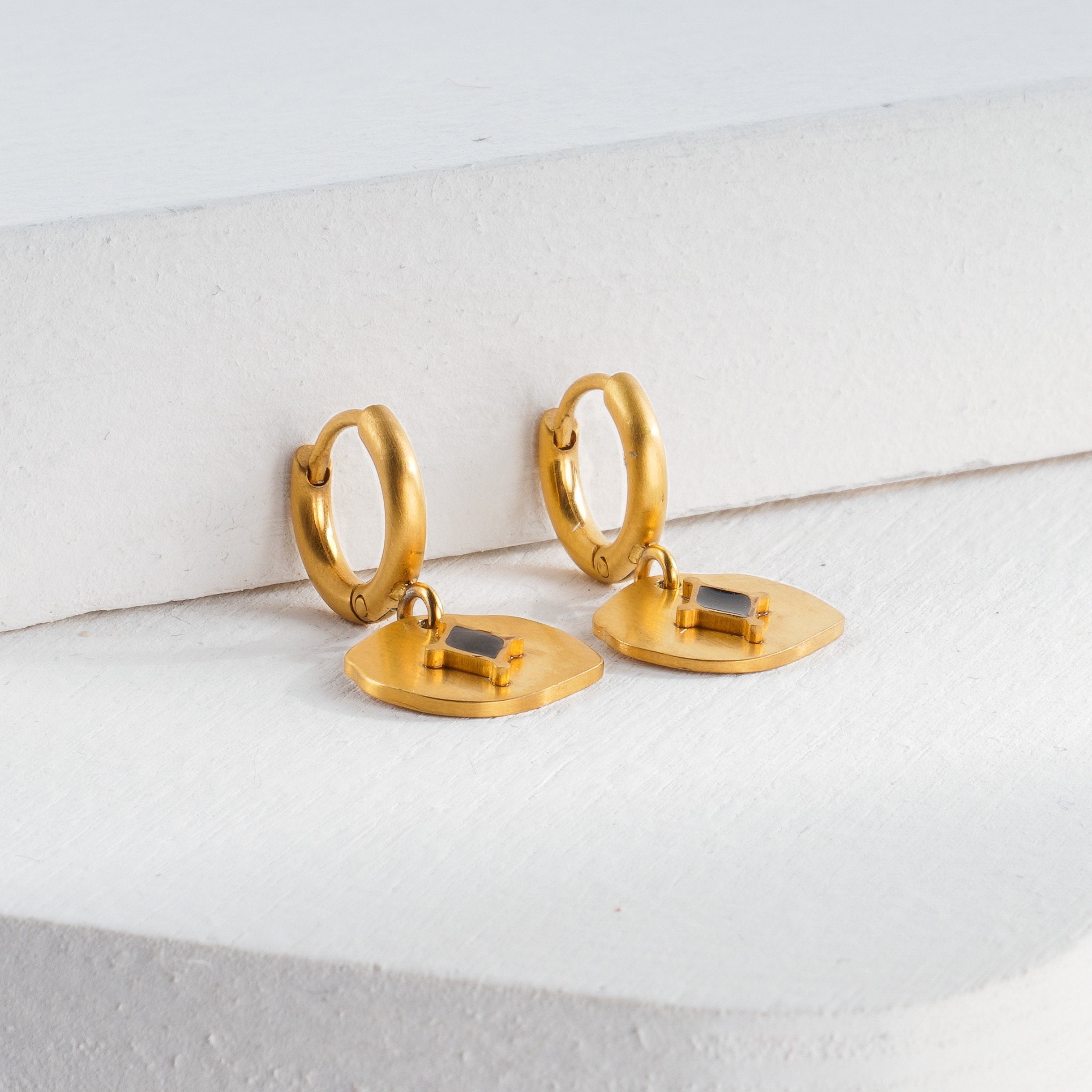 Brooklyn black diamond earrings