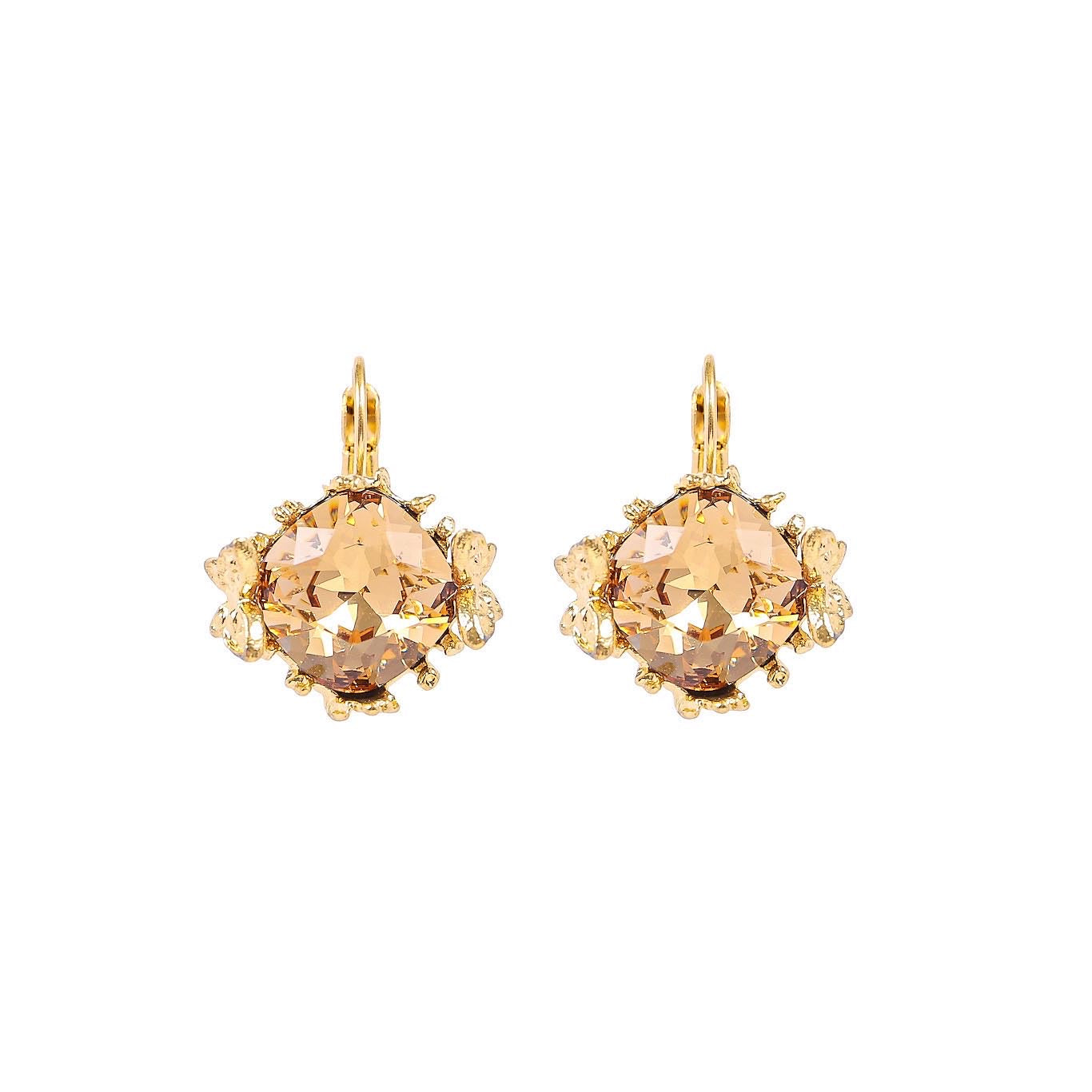 Ellie Swarovski earrings - Topaz