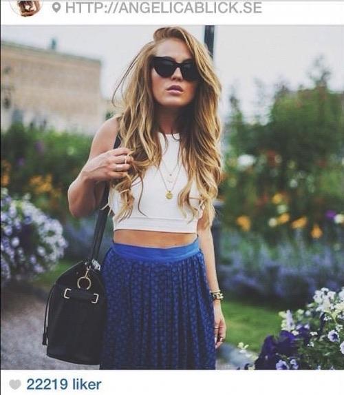 Signature double chain necklace - Gold