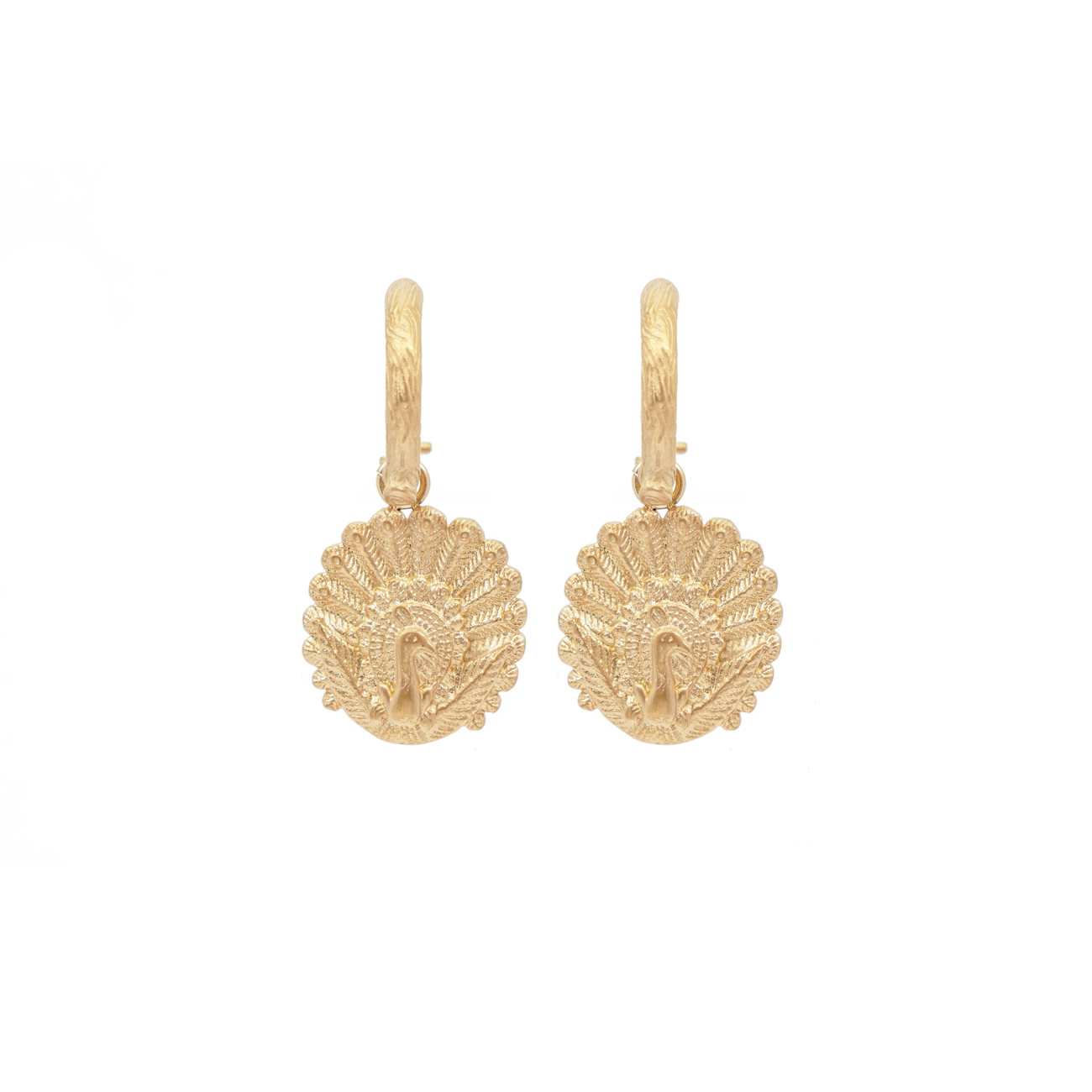 Peacock earrings