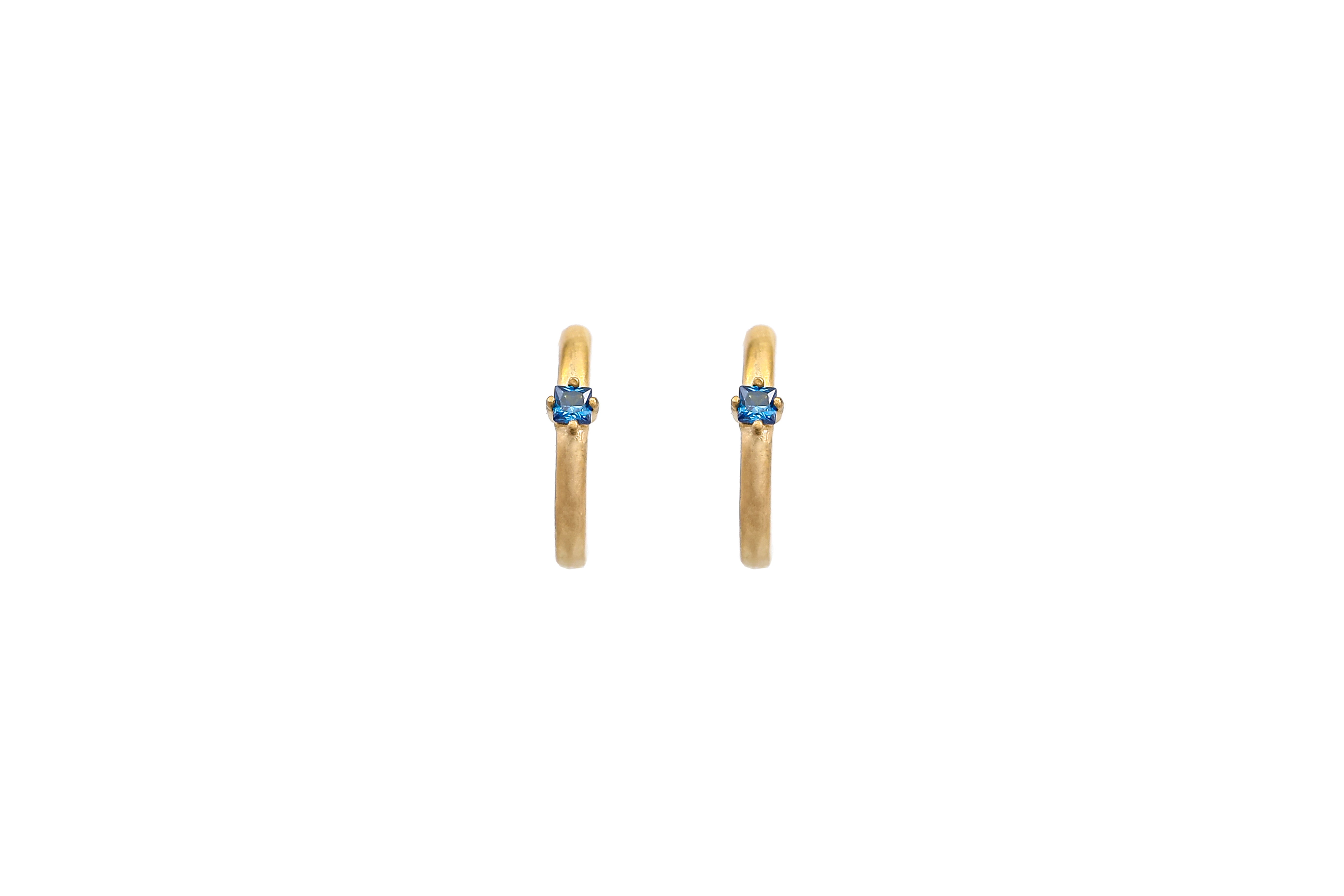 Anna stud earrings - Blue