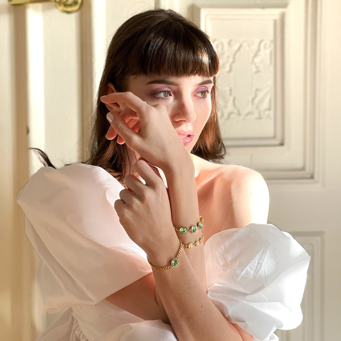 Carla Swarovski bracelet - Peridot