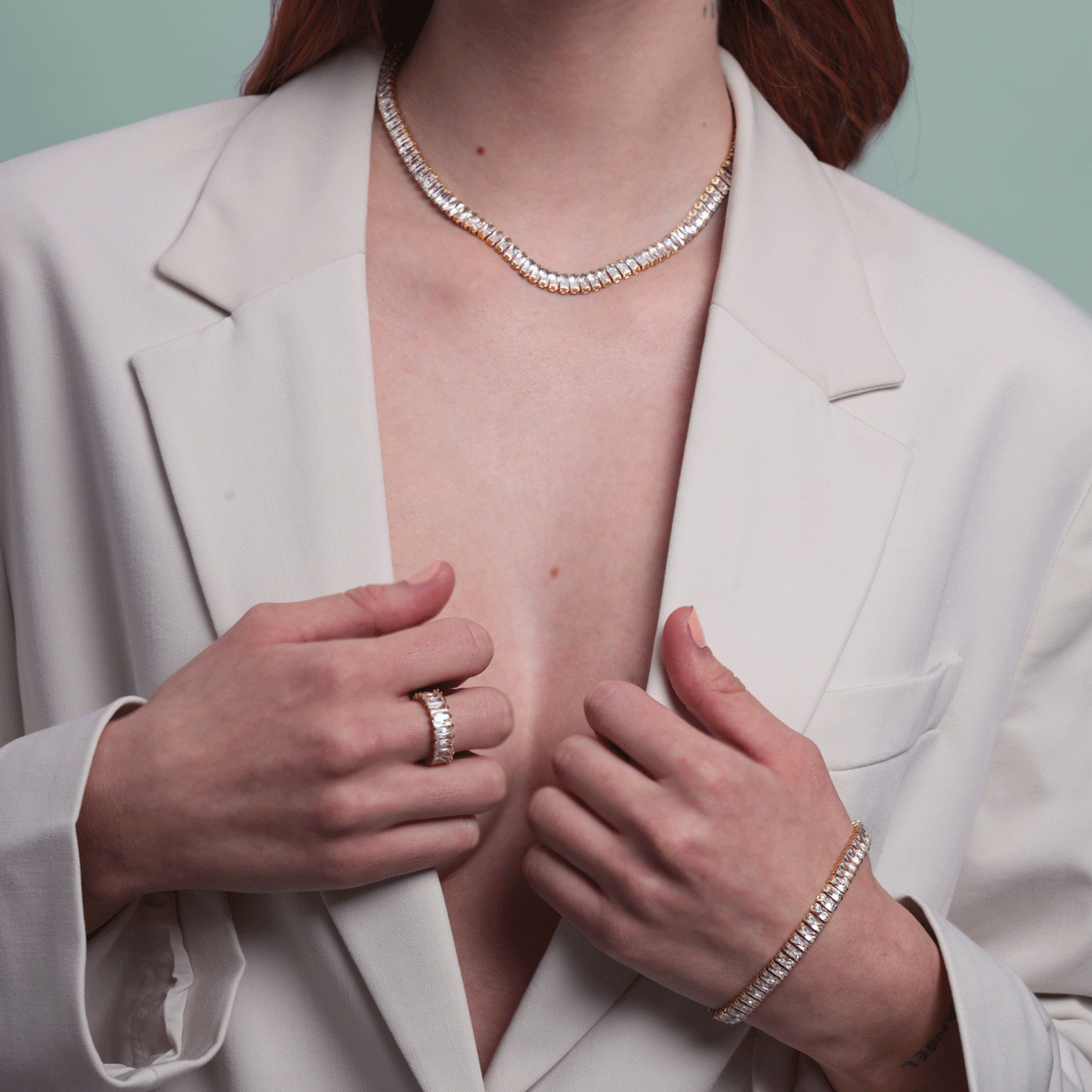 Haley necklace - Clear