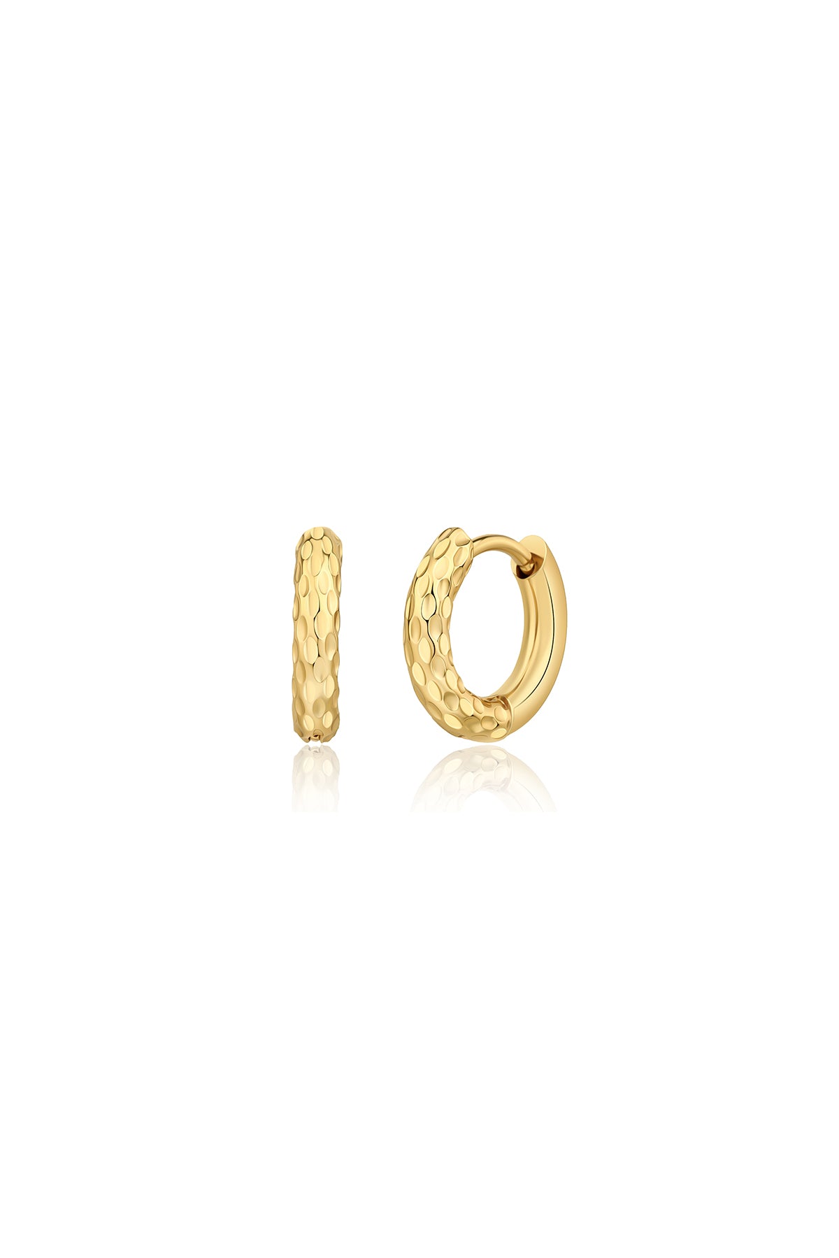 Aurora hoop earrings, Gold - 18 mm