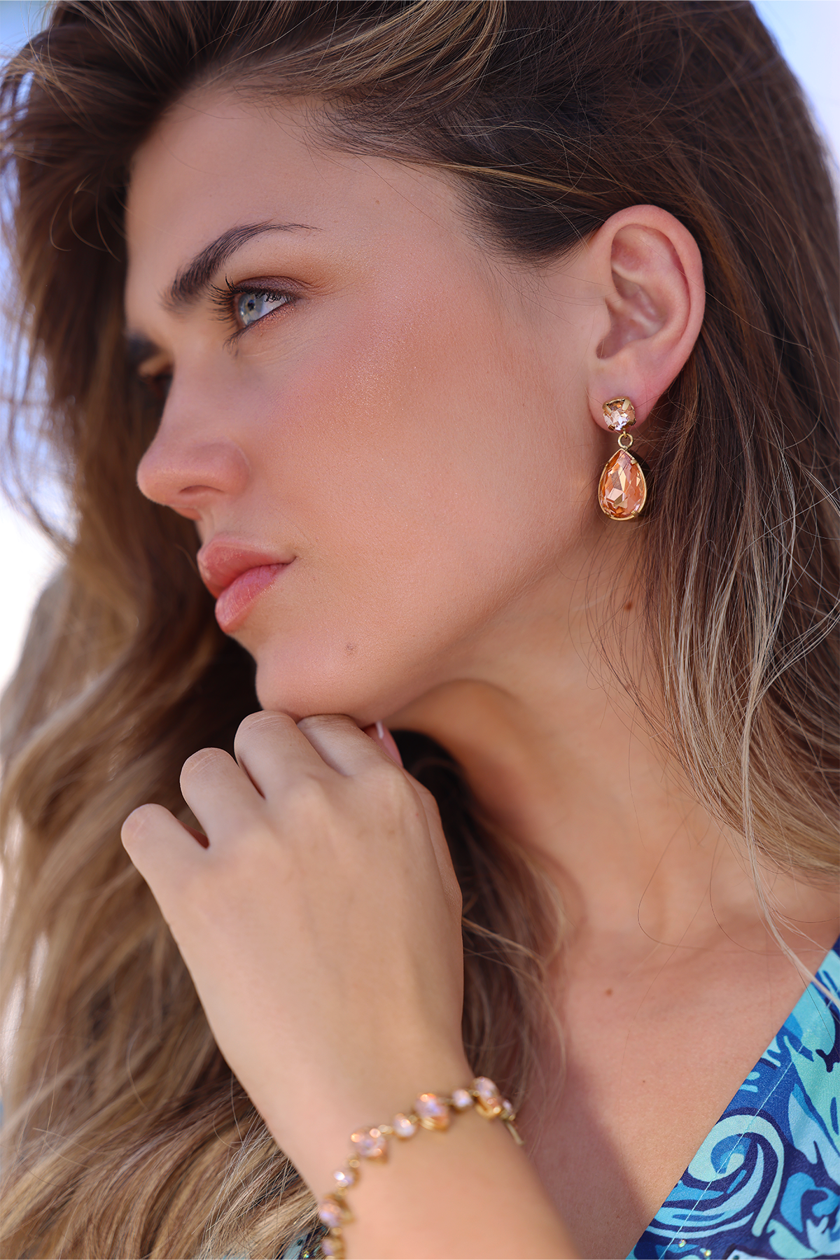 Billie Crystal earrings 