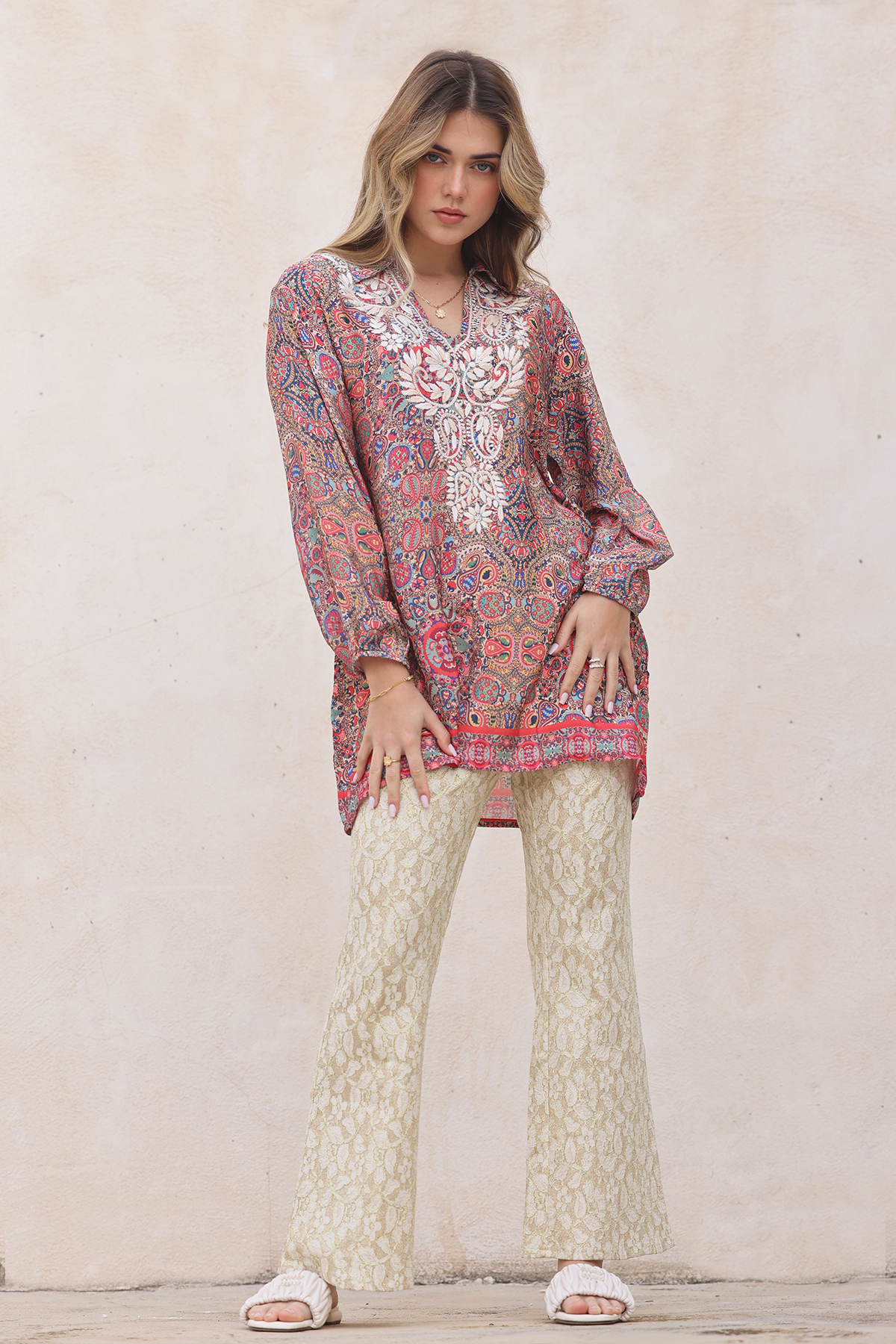 NB! PRE-ORDER Filipa silk blouse - Nassau