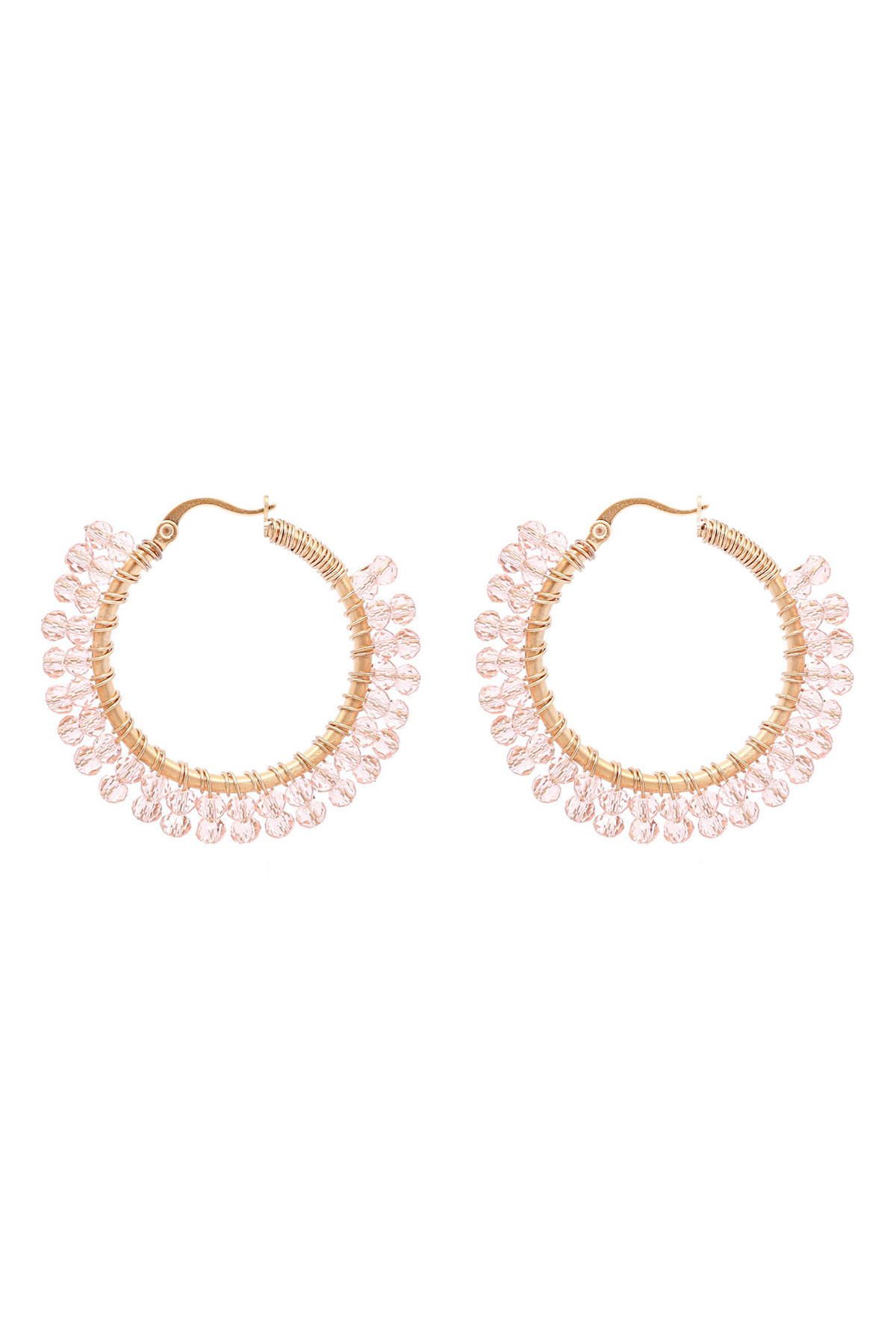 Medium Glam loop earrings - Desert