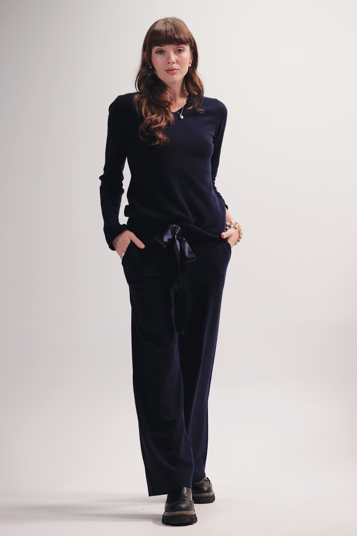 Iben wool trousers - Mole