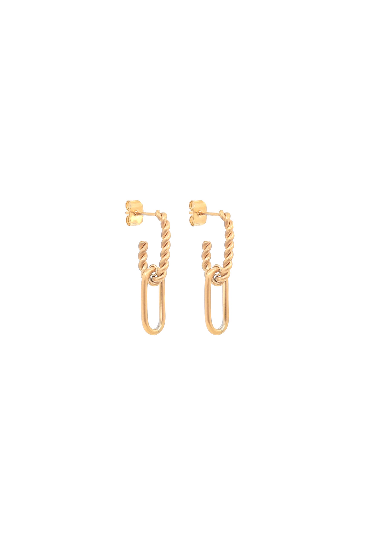 Malin chain stud earrings