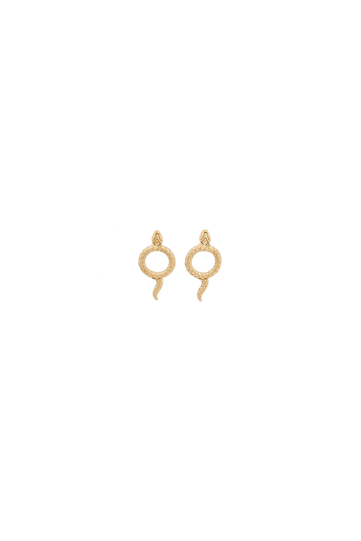 Snake stud earrings