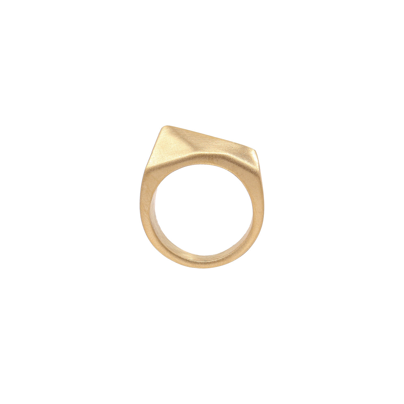 Graphical ring - Matte gold